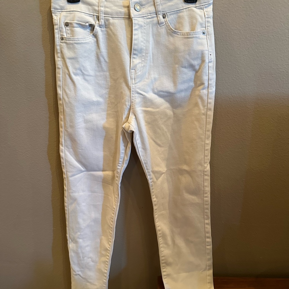 POPSUGAR Women’s Cream Skinny Jeans